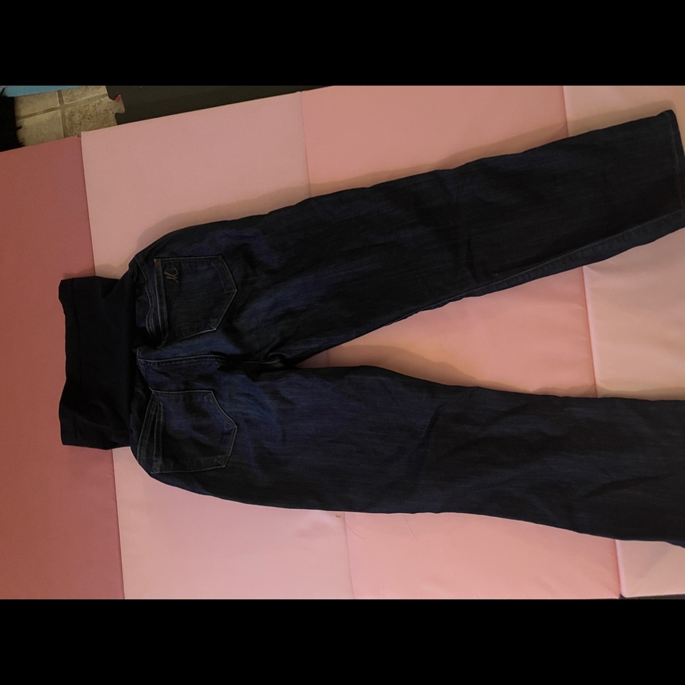 Denim maternity blue jeans, size small, Mavi brand.